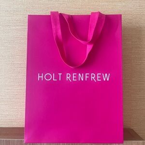 Holt Renfrew Pink Gift Shopping Bag